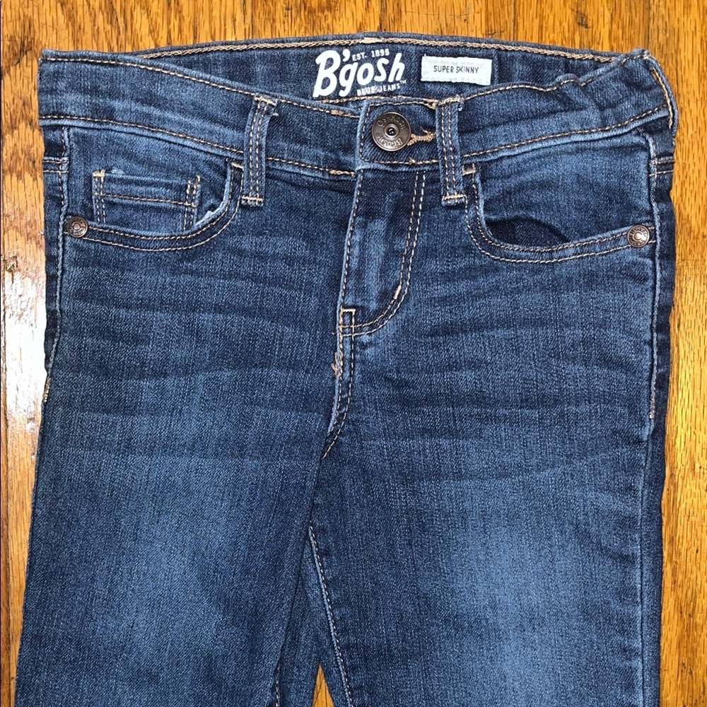 OshKosh B’gosh Super Skinny Blue Denim Jeans Size 5T - Picture 10 of 11